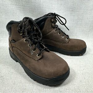 NWOB Danner Womens Size 6 W Caliper 5" Brown Leather Waterproof Work Boots